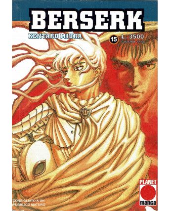 Berserk n. 15 di Kentaro Miura Prima Edizione Planet Manga
