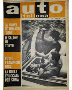 Auto Italiana A.44 N. 48 Nov 1963 De Tommaso 2000, Rolls Royce ed.Mazzocchi FF19