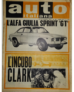 Auto Italiana A.44 N. 38 Set 1963 Alfa Giulia Sprint GT, Clark ed.Mazzocchi FF19