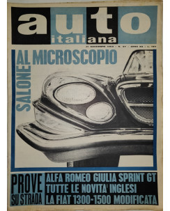 Auto Italiana A.44 N. 47 Nov 1963 Alfa Romeo Giulia Sprint GT ed.Mazzocchi FF19