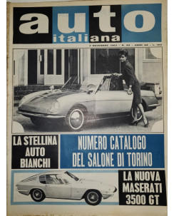 Auto Italiana A.44 N. 45 Nov 1963 Maserati 3500, Fiat 600 D Gted.Mazzocchi FF19