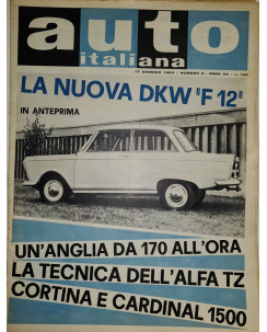 Auto Italiana A.44 N.  3 Gen 1963 DKW F12, Alfa TZ Cortina ed.Mazzocchi FF19