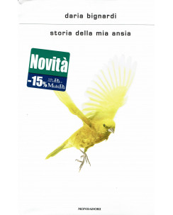 Daria Bignardi: Storia della mia ansia ed. Mondadori NUOVO sconto 50% B47