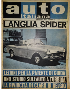 Auto Italiana A.44 N. 25 Giu 1963 Anglia Spider, Clark Belgio ed.Mazzocchi FF19