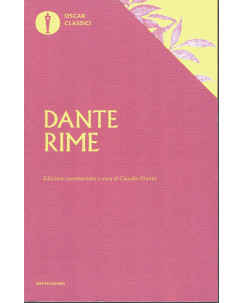 Dante: Rime [commento Claudio Giunta] ed. O. Mondadori NUOVO sconto 50% B11