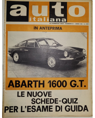 Vauxhall ed.Mazzocchi FF19 40 Ott 1963 Ford Corsair 1500 Auto Italiana A.44 N 