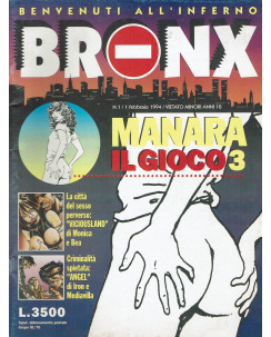 Bronx  1 feb. 1994 il gioco 3 Angel di Manara ed. Nuova Frontiera FU02