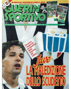 Guerin Sportivo n.47 Nov 1992 Juve la maledizione dello scudetto No Poster FF01