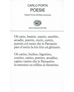 Carlo Porta: Poesie ed. Einaudi NUOVO B19