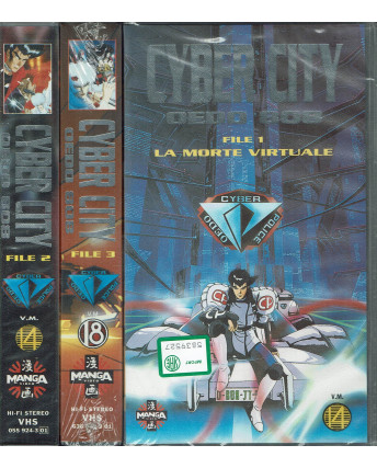 024 VHS Cyber City Oedo 808 serie completa - Manga Video VHS 055 224-3