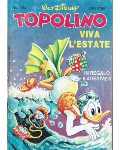 Topolino n.1752 no adesivi ed.Walt Disney Mondadori