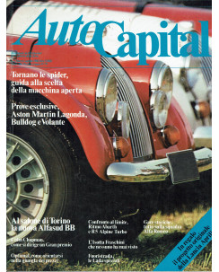 AutoCapital N. 2 Mar 1982 Aston Martin Lagonda, Alfasud BB ed.Corriere Sera 