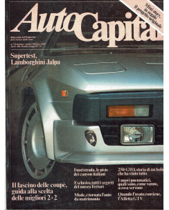 AutoCapital N. 5 Sep 1982 Lamborghini Jalpa, 250 GTO ed.Corriere Sera 