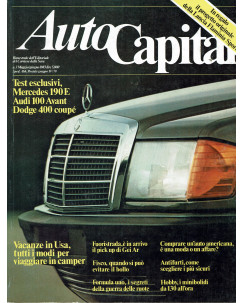 AutoCapital N. 3 Mag 1983 Mercedes 190 E,Audi 100 Avant, Dodge ed.Corriere Sera 