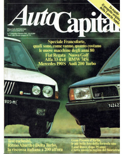 AutoCapital N. 5 Set 1983 Audi 200 Turbo, Fiat Regata,BMW 745i ed.Corriere Sera 