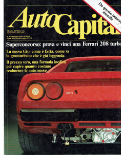 AutoCapital N. 3/5 Mag 1984 Ferrari 208 Turbo,ChevroletCorvette ed.CorriereSera 
