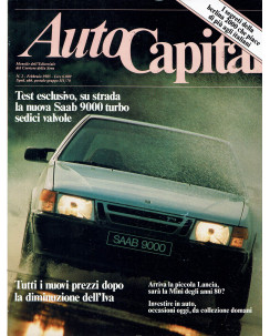 AutoCapital N. 2 Feb 1985 Saab 9000 Turbo, Super Fiat ed.Corriere Sera