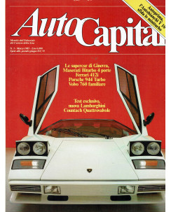 AutoCapital N. 3 Mar 1985 Lamborghini Countach Quattrovalvole ed.Corriere Sera