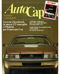 AutoCapital N. 1 Gen 1986 Chryslerati,Bmw 325,Audi 200 Turbo ed.Corriere Sera