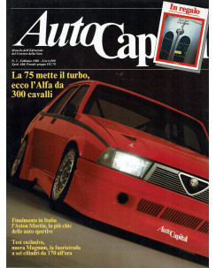AutoCapital N. 2 Feb 1986 Alfa Romeo 75 Turbo, Super Jaguar ed.Corriere Sera