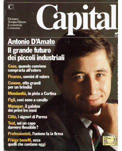 Capital N.12 Dic 1987 Antonio D'Amato, Cortina, Capital International ed.RCS