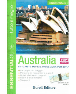 Australia essential guide 10 mete top zona per zona ed.Boroli NUOVO  B13