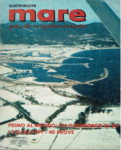 Quattroruote Mare  Anno 4 n.  2 Feb 1971 Piccolo codice e Marinas ed.Domus FF05