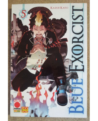 Blue Exorcist n. 5 di Kazue Kato - Prima Edizione Planet Manga