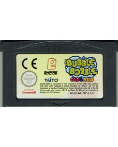 Bubble Bobble Old e New senza custodia per Game Boy Advance ed.Nintendo