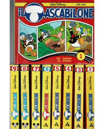 Il Tascabilone Serie completa 1/9 Walt Disney ed.Mondadori FU15