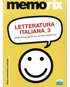 MEMORIX:Letteratura italiana 3 ed.SES NUOVO Sconto B37