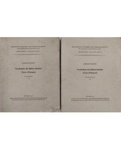 Gerhard Rohlfs:Vocabolario dei dialetti salentini 2 volumi ed.Munchen FF13