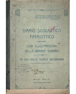 Diario scolastico patriottico con illustrazioni della Grande Guerra 1925/26 A90