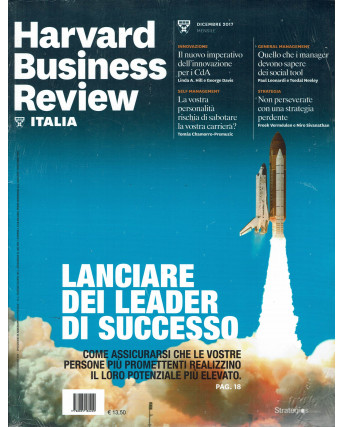 Harvard Business Review Italia Dicembre 2017 ed.Strategiqs FF13