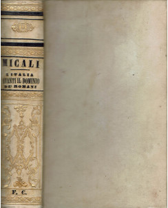 Giuseppe Micali:L'Italia Avanti il dominio dei romani Vol.1 ed.Cugini Pomba A69