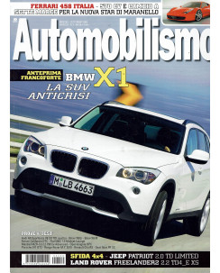 AUTOMOBILISMO n. 9 anno 25 Set 2009 BMW X1, Jeep Patriot ed.Edisport