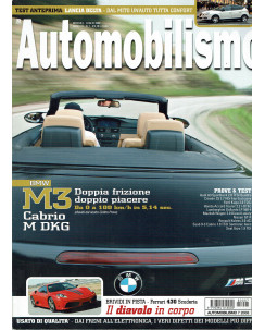 AUTOMOBILISMO n. 7 anno 24 Lug 2008 BMW M3 Cabrio M DKG ed.Edisport