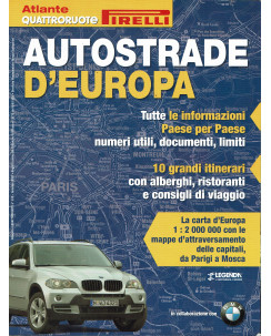 Quattroruote speciale Atlante Pirelli Autostrade d'Europa 2016 ed.Domus FF05	