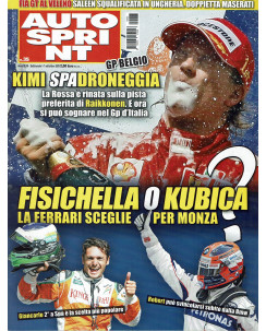 Auto Sprint n. 35 del 2009: Raikkonen, Kimi, Giancarlo Fisichella, Robert Kubica