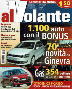 Al Volante n. 4  Anno XI Apr 2009 Volkswagen Polo, Citroen C3 Picasso