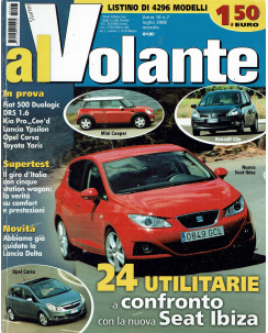 Al Volante n. 7 Anno X Lug 2008 Mini Cooper, Renault Clio, Seat Ibiza