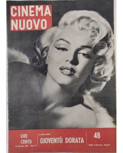 Cinema Nuovo n. 48 del 1954 Marilyn Monroe, Fitzgerald ed.Mondadori FF13