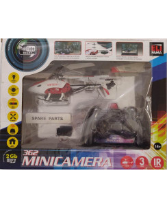 362 Minicamera 3 canali, IR infrarossi, Youtube Ready ed.EliPama