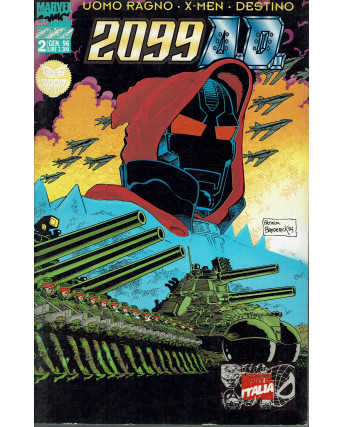 2099 A.D. n. 2 Uopmo Ragno, X-Men, Destino ed. Marvel Comics