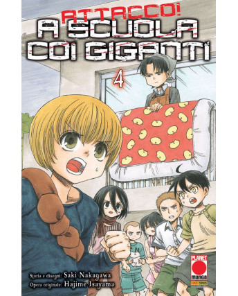 Attacco a scuola coi Giganti n.  4 di Hajime Isayama - Prima Edizione Panini
