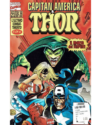 Capitan America e Thor n.21 Il morso dei serpenti ed. Marvel Italia