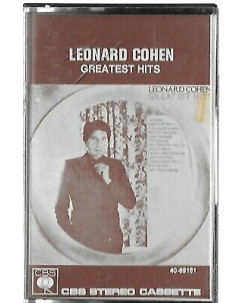 Musicassetta 063 Leonard Cohen: Greatest Hits - CBS 40-69161