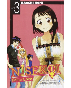 Nisekoi. False Love  3 di Naoshi Komi NUOVO ed. Star Comics