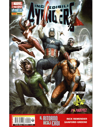 I Vendicatori presenta Avengers n.22 il ritorno degli eroi ed.Panini NUOVO