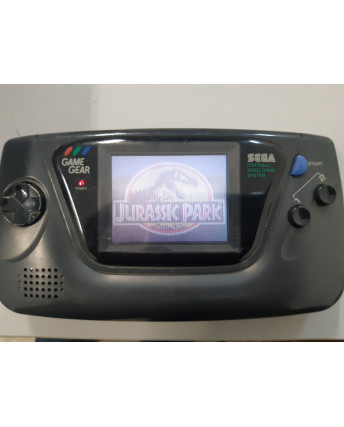 Consolle GAME GEAR Sega con gioco Jurassic Park FUNZIONANTE no Box no caricatore